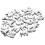 78Stk Flatback Charms Silberlegierung Für DIY Schmuck 3