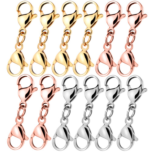 60Ud Extensores Dobles Para Cadenas Y Joyas DIY Multicolor