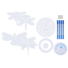 4Sets Langlebige Windspiel Formen Weiß Für Epoxidharz Bastelarbeiten