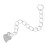 4Ud Cadenas Extensoras De Collar 925 Plata Para Joyería DIY 2