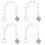 4Ud Cadenas Extensoras De Collar 925 Plata Para Joyería DIY 7