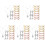 60Ud Extensores Dobles Para Cadenas Y Joyas DIY Multicolor 2