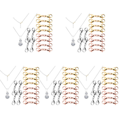 60Ud Extensores Dobles Para Cadenas Y Joyas DIY Multicolor 1