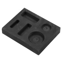 4Ud Moldes De Grafito Multihueco Negro Para Fundición Metal Y Lingotes
