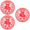 60Ud Calcomanías Fu Rojas Estáticas Para Y 8