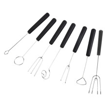 3Sets Langlebige Schokoladen-Dipgabeln Und Für Backen Silber