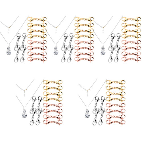 60Ud Extensores Dobles Para Cadenas Y Joyas DIY Multicolor 2