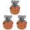 3Stk Detailreiche Kunststoff Koala Garten 2
