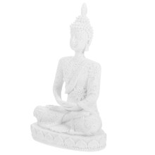 5Stk Weiß Resin Buddha Figur Für Indoor & Regal