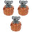 3Stk Detailreiche Kunststoff Koala Garten 3