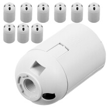 40Stk Lampenhalter E27 Weiß Kunststoff Lampenteile Für Tischlampen