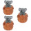 3Stk Detailreiche Kunststoff Koala Garten 7