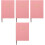 4Stk Daily Planner 2025 Pink Robust Leder 5