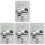 4Ud Base Adhesiva Para Cabezal De Ducha ABS Resistente Color Plata 4