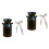 2Sets Eisenblumentöpfe, Handliche Gartenvase Mit 6