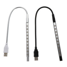 6Stk Flexibler USB LED Leselicht Mit Metallrohr Bunt Fürs