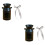 2Sets Eisenblumentöpfe, Handliche Gartenvase Mit 8