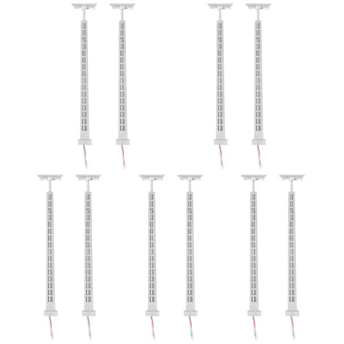 10Ud Mini Señal De Tráfico En Plata Para Decoración 2