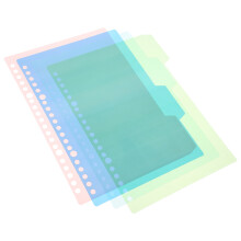 50Sets PP-Trennblätter Für Ordner Büro Notizbuch Trennregister