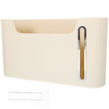 4Stk Abfallbeutelhalter Wandspender Hips ABS Beige Platzsparend