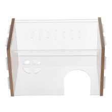 3Stk Holz Hamster Versteck Kleintier Transparent Design
