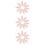 30Stk Bestickte Spitze Blatt Applikation Rosa 8