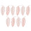 30Stk Bestickte Spitze Blatt Applikation Rosa 10