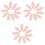 30Stk Bestickte Spitze Blatt Applikation Rosa 3