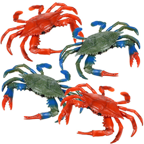 12Ud Juguete Cangrejo Infantil PVC Multicolor Para 1