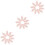 30Stk Bestickte Spitze Blatt Applikation Rosa 5