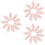30Stk Bestickte Spitze Blatt Applikation Rosa 6