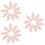 30Stk Bestickte Spitze Blatt Applikation Rosa 7