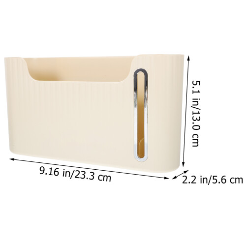 4Stk Abfallbeutelhalter Wandspender Hips ABS Beige Platzsparend 1