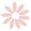 30Stk Bestickte Spitze Blatt Applikation Rosa 1