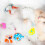 12Ud Juguete Cangrejo Infantil PVC Multicolor Para 9