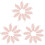 30Stk Bestickte Spitze Blatt Applikation Rosa 2