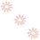 30Stk Bestickte Spitze Blatt Applikation Rosa 9