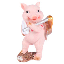 3Stk Hübsche Schweinemodell Aus Haltbarem Resin