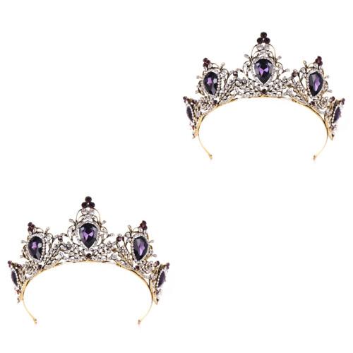 2Ud Barrocas Moradas Duraderas Para Decoración Y Fiesta 2