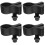 4Ud Micrófono ABS Negro Clip Compatible Con Pie De Micrófono 6