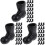 90Ud Mini Botas Simuladas De Santa Pe Negras Para Decoración 4