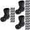 90Ud Mini Botas Simuladas De Santa Pe Negras Para Decoración 8