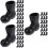 90Ud Mini Botas Simuladas De Santa Pe Negras Para Decoración 9