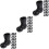90Ud Mini Botas Simuladas De Santa Pe Negras Para Decoración 7