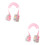 2Stk Kinder Laufhilfe Gurt Pink Traction Harness PU 10