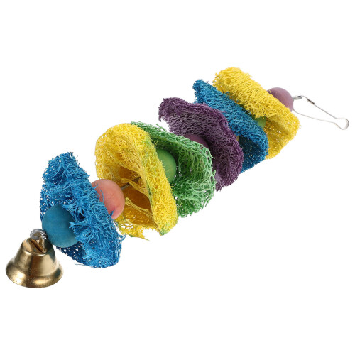 2Ud Colgantes De Madera Para Loros Reusables Multicolor 1