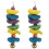 2Ud Colgantes De Madera Para Loros Reusables Multicolor 3