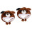 2Ud Gorro Niños Marrón Peluche Cómodo Y Protector De Orejas 2