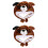 2Ud Gorro Niños Marrón Peluche Cómodo Y Protector De Orejas 3