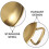 3Stk Tablett Golden Doppelte Snack Servierplatte 8